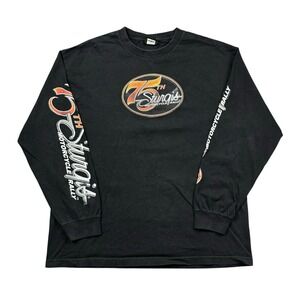 Sturgis Motorcycle Rally Shirt Men XL Black Long Sleeve Hits Biker Y2K